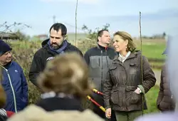 Démostration au plan d’eau de Beaumanoir, à La Bazoge