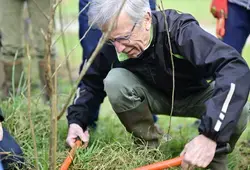 Démostration au plan d’eau de Beaumanoir, à La Bazoge