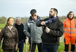Démostration au plan d’eau de Beaumanoir, à La Bazoge