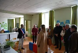 Inauguration de la mairie et de l'école de Chahaignes