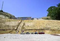 Visite du chantier du Viaduc de l'Huisne Sarthoise avant la pose de la charpente