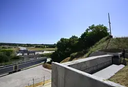 Visite du chantier du Viaduc de l'Huisne Sarthoise avant la pose de la charpente