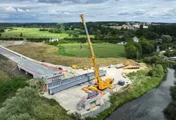 Visite du chantier du Viaduc de l'Huisne Sarthoise 