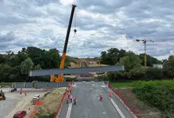 Visite du chantier du Viaduc de l'Huisne Sarthoise 