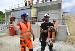 Visite du chantier du Viaduc de l'Huisne Sarthoise 