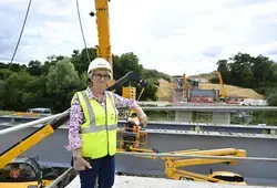 Visite du chantier du Viaduc de l'Huisne Sarthoise 