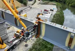 Visite du chantier du Viaduc de l'Huisne Sarthoise 