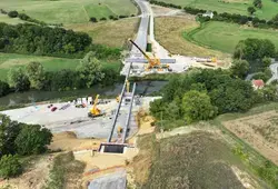 Visite du chantier du Viaduc de l'Huisne Sarthoise 