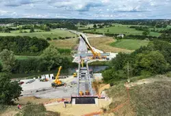 Visite du chantier du Viaduc de l'Huisne Sarthoise 