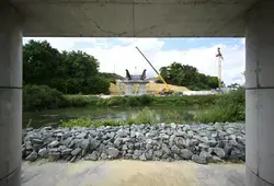 Visite du chantier du Viaduc de l'Huisne Sarthoise 