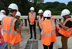 Les travaux du pont de Beaumont-sur-Sarthe se poursuivent