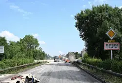 Les travaux du pont de Beaumont-sur-Sarthe se poursuivent