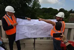 Les travaux du pont de Beaumont-sur-Sarthe se poursuivent