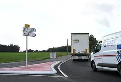 Le nouveau carrefour giratoire à Lamnay a été inauguré