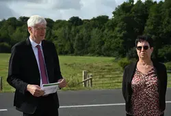 Le nouveau carrefour giratoire à Lamnay a été inauguré