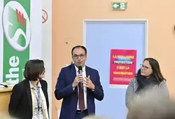 La conférence de presse en images