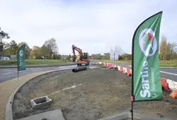 Un nouveau giratoire à la Suze-sur-Sarthe pour renforcer la sécurité