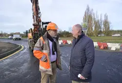 Un nouveau giratoire à la Suze-sur-Sarthe pour renforcer la sécurité