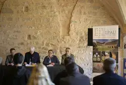 Un monument funéraire reconstitué à l’Abbaye Royale de l’Epau