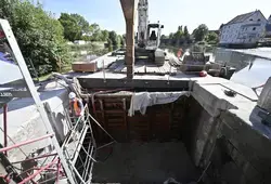 Reconstruction du vannage du barrage à La Suze-sur-Sarthe