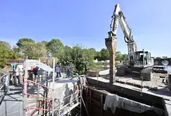Reconstruction du vannage du barrage à La Suze-sur-Sarthe