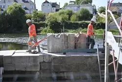 Reconstruction du vannage du barrage à La Suze-sur-Sarthe