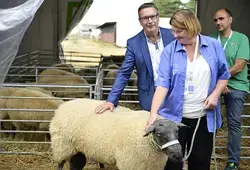 Inauguration de l'espace agricole de la Foire du Mans
