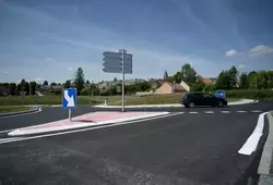 Travaux: renouvellement des enrobés du giratoire Saint-Pavace - Coulaines 