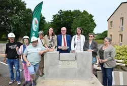 pose de la première pierre au foyer de vie du Moulin de la Cour