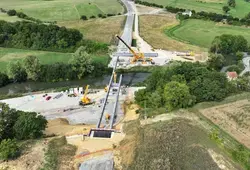 Visite du chantier du Viaduc de l'Huisne Sarthoise 