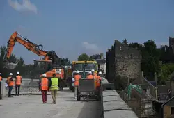 Les travaux du pont de Beaumont-sur-Sarthe se poursuivent