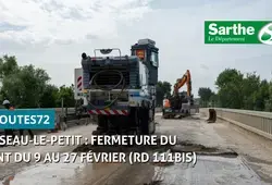 Oisseau-le-Petit : des travaux pour remplacer un pont du 9 au 27 février