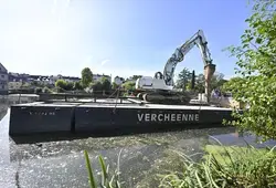Reconstruction du vannage du barrage à La Suze-sur-Sarthe