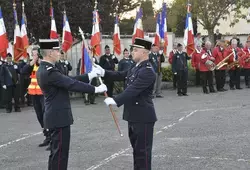 Passation de commandement chez les pompiers