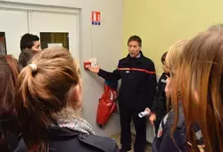 À la découverte des éléments de sécurité du collège.