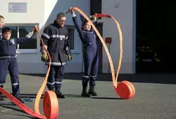 Les cadets de la sécurité civile du Lude en manœuvre