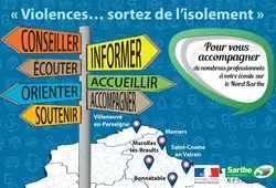 Une carte postale contre les violences conjugales