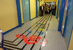 Inauguration de la demi-pension du collège Maroc-Huchepie et visite des travaux