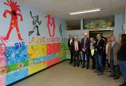 Inauguration de la demi-pension du collège Maroc-Huchepie et visite des travaux