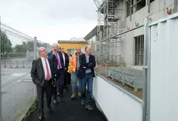Inauguration de la demi-pension du collège Maroc-Huchepie et visite des travaux