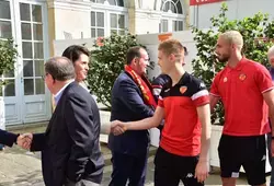 Emmanuel Franco a félicité les joueurs au nom du Département