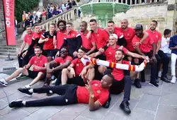 Scènes de joie chez les joueurs