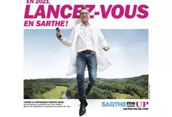 Visuels des ambassadeurs "Lancez-vous en Sarthe !"