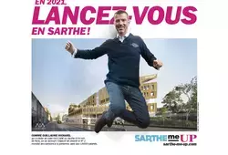 Visuels des ambassadeurs "Lancez-vous en Sarthe !"
