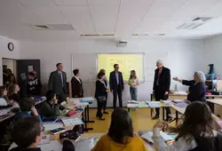 Le collège Henri Lefeuvre d'Arnage inauguré