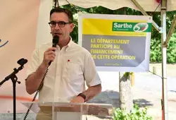 L'inauguration de l'aire de camping-car de Luché-Pringé
