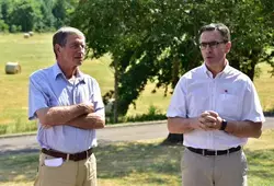 L'inauguration de l'aire de camping-car de Luché-Pringé