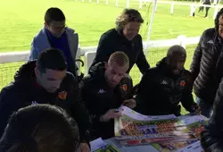Rencontre entre de jeunes sarthois et les joueurs du Mans FC