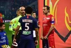 Les 2 capitaines Marquinhos et Pierre Lemonnier