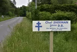 Le char Sherman à Mézières-sur-Ponthouin